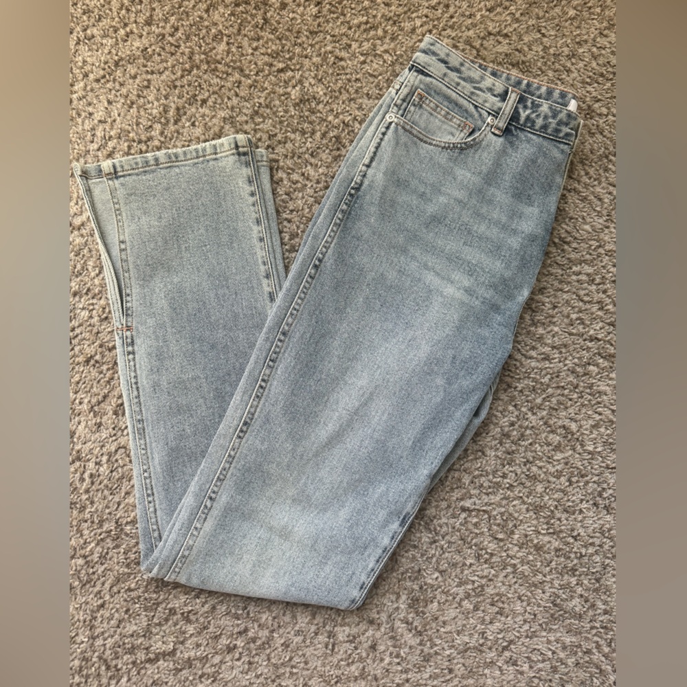 Something Navy Jeans with slit opening on bottom